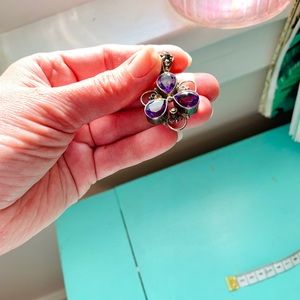 Gorgeous brilliant finest trine pendant